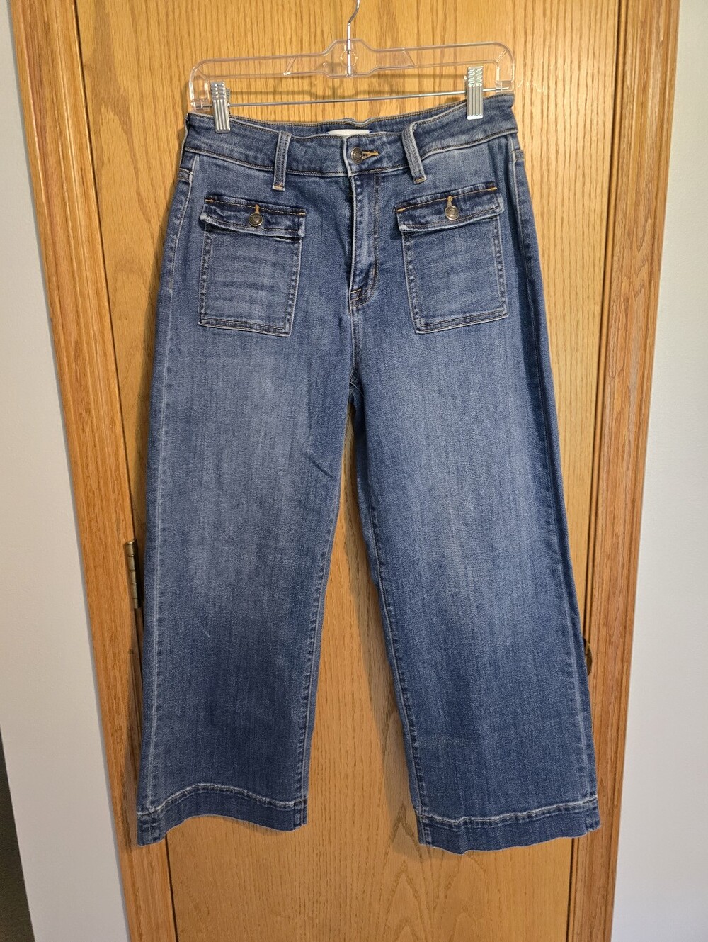 Studio Blue Classic Wide-Leg Women’s Jeans in Medium Blue
